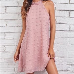 Tie back Swiss dot dress